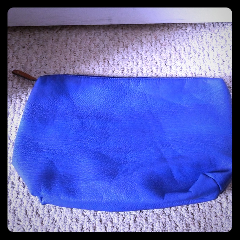 Blue make-up or travel bag
